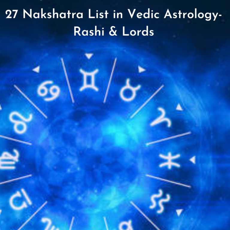 27 Nakshatra List In Vedic AstrologyRashi & Lords Astro Vastu