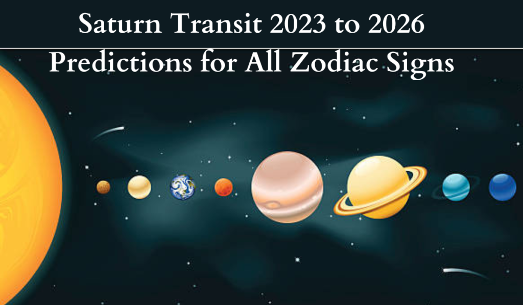 Saturn Transit 2023 To 2026 Predictions For All Zodiac Signs Astro Vastu